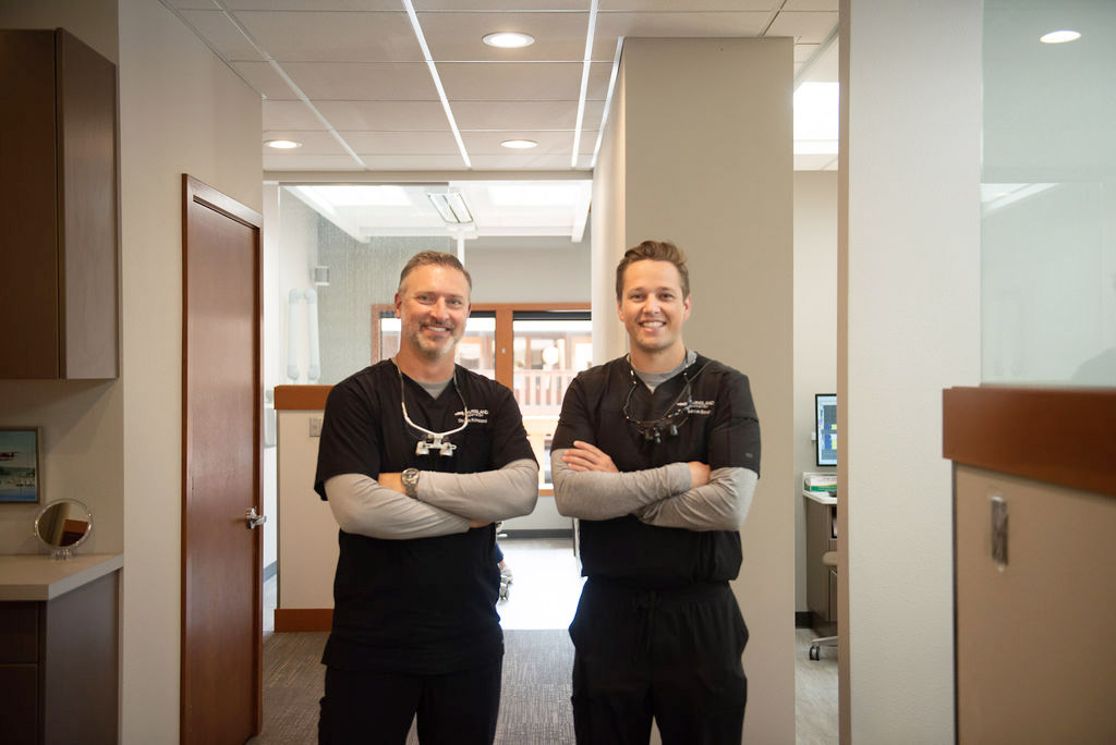 Dr. Eric Kvinsland and Dr. Austin Neal at Kvinsland Dentistry in Gig Harbor.